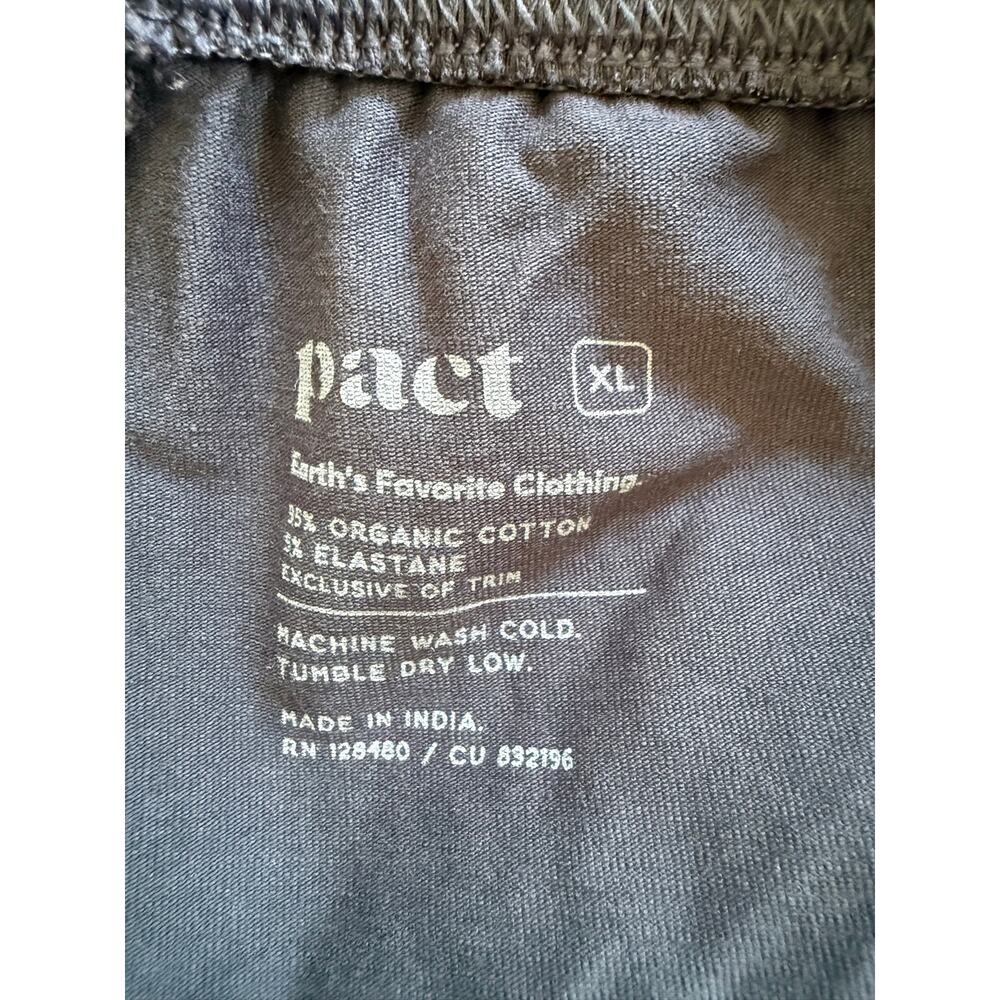 Pact Organic Cotton Luxe Essential Lounge Pant, Steel Blue, Size XL - Picture 4 of 5